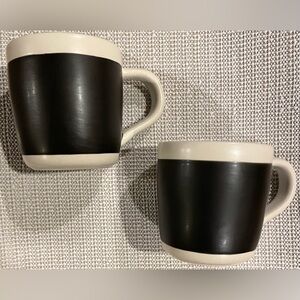 Starbucks Retired Celebration Black/white chalkboard Mugs (set of 2) 18 ounces